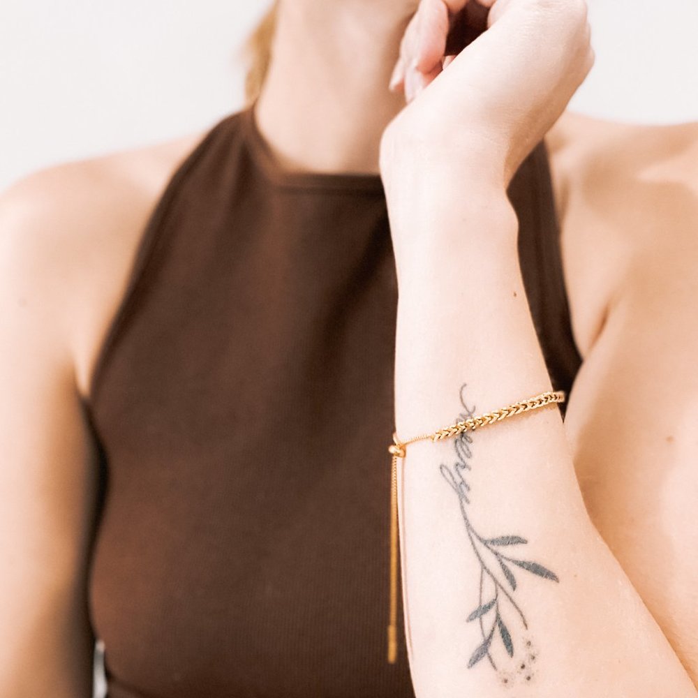 Adjustable Toggle Bracelet - Gold - Picture 2 of 2